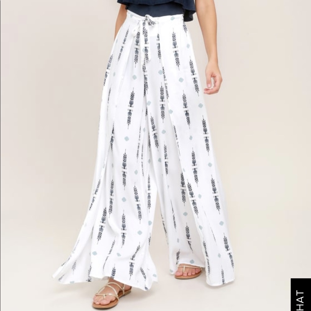Tribal print wide leg pant by BB Dakota